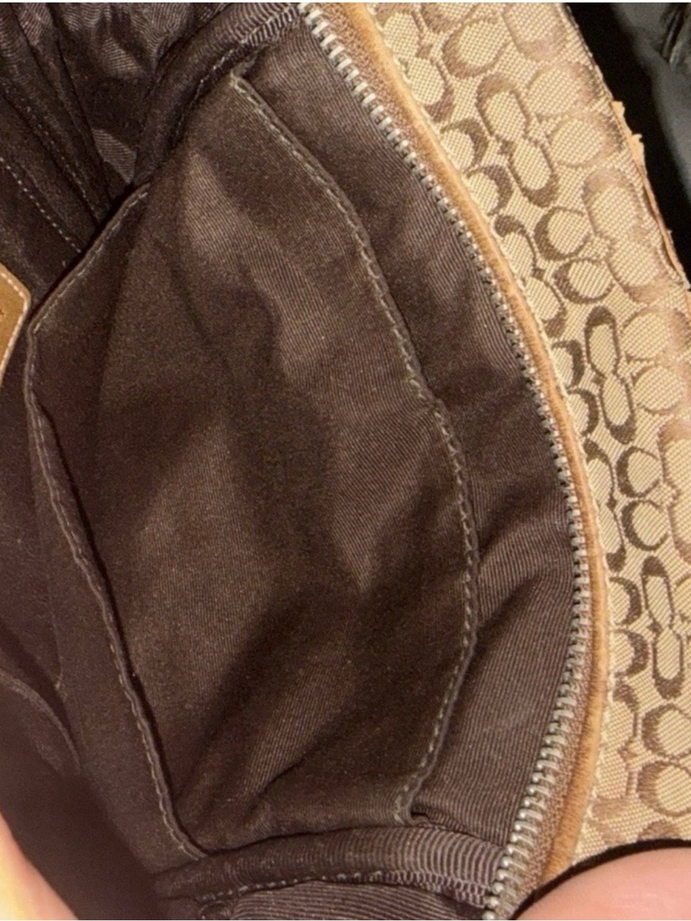 Coach Beige/Tan Signature Canvas Crossbody Messenger - Picture 7 of 7